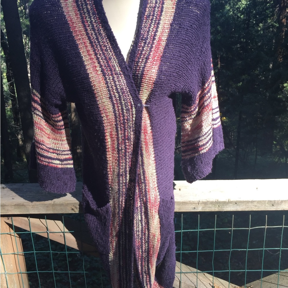 Easel 3/4 sleeve loose weave variegated rose, free shipping always HP 26x4 - Picture 8 of 8